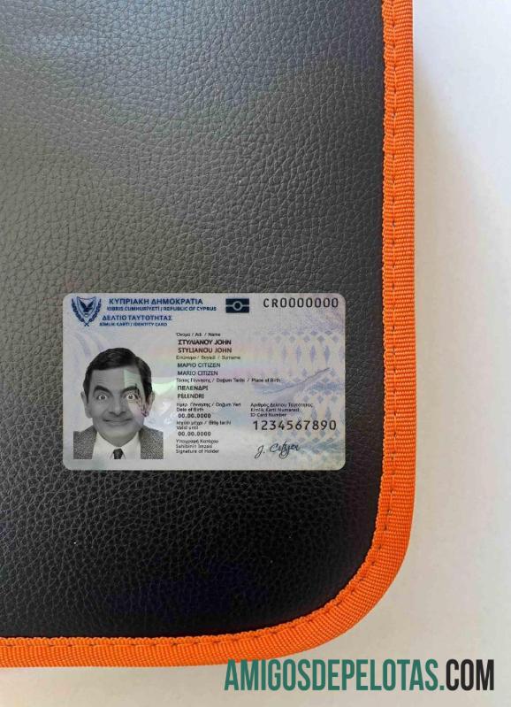 Cyprus ID olhar de foto frente exemplo